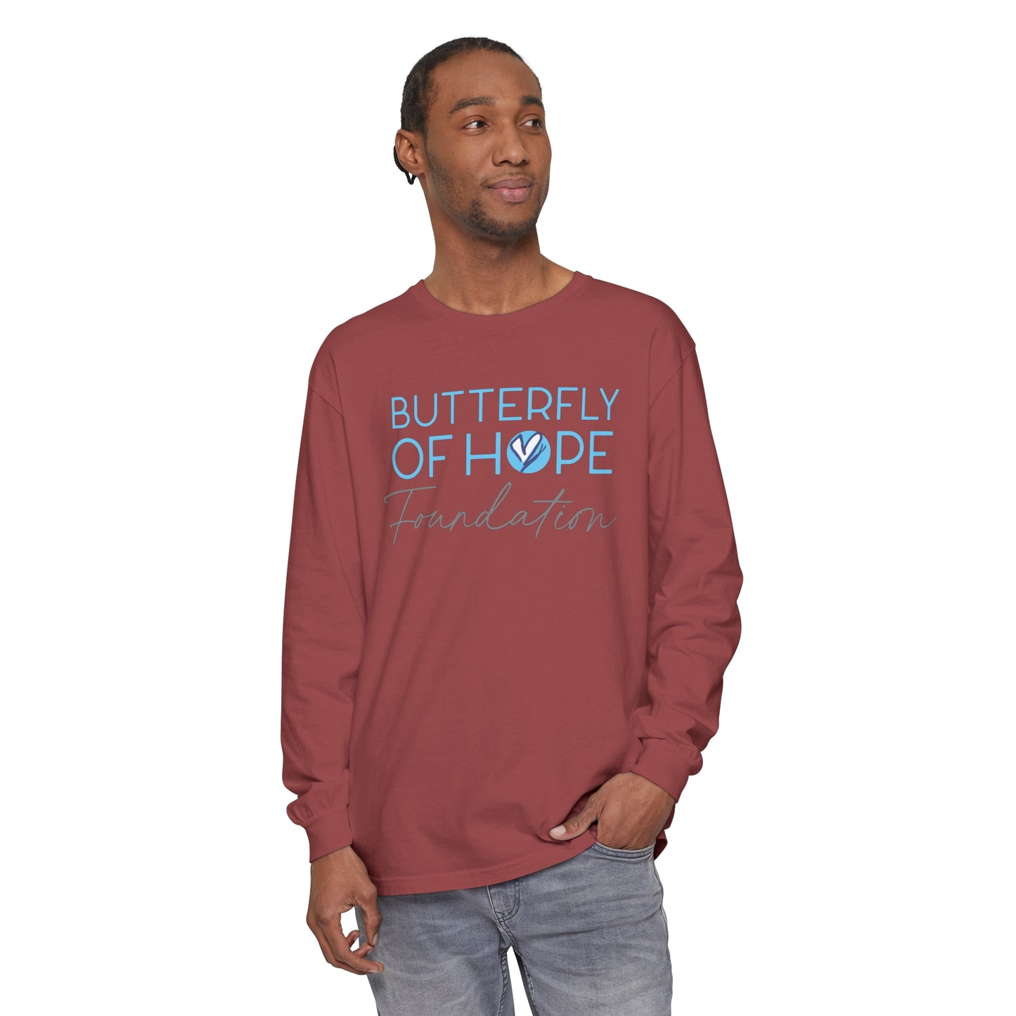 Unisex Garment-dyed Long Sleeve T-Shirt