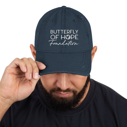 Distressed Embroidered Dad Hat